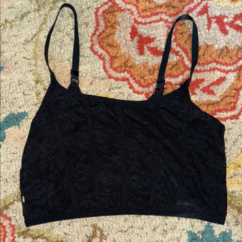 Colsie Black Minimalist Bralette Intimates